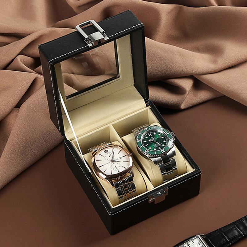 

1pc Random Color Watch Storage Box, Black