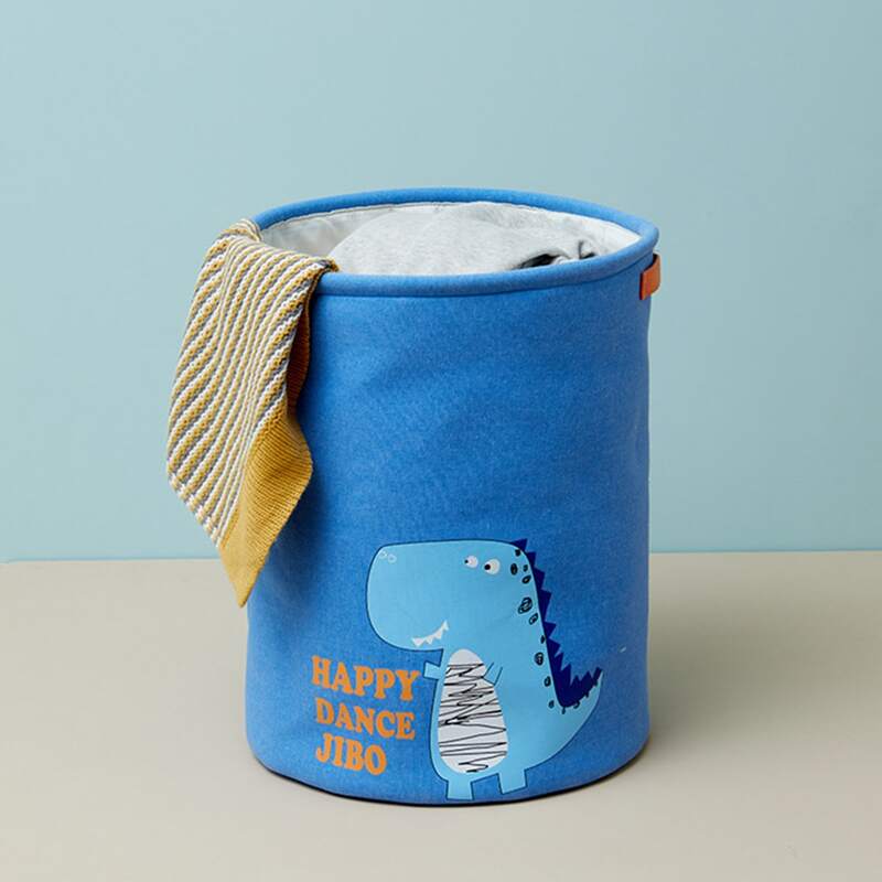 

Dinosaur Print Clothes Storage Basket, Blue