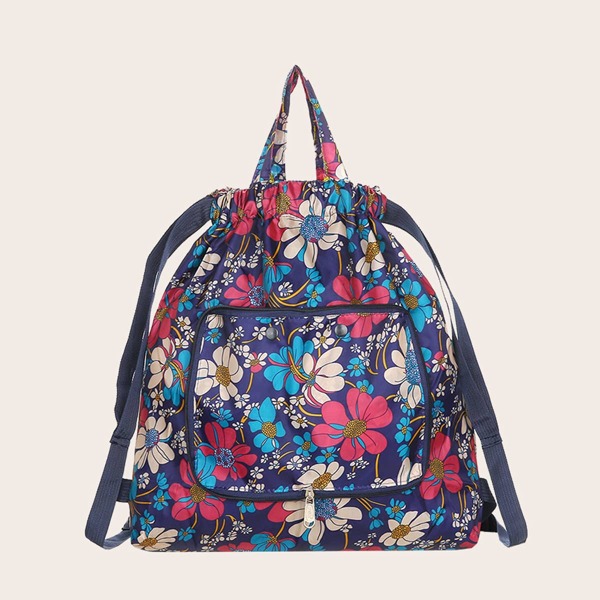 

Allover Floral Drawstring Backpack, Multicolor