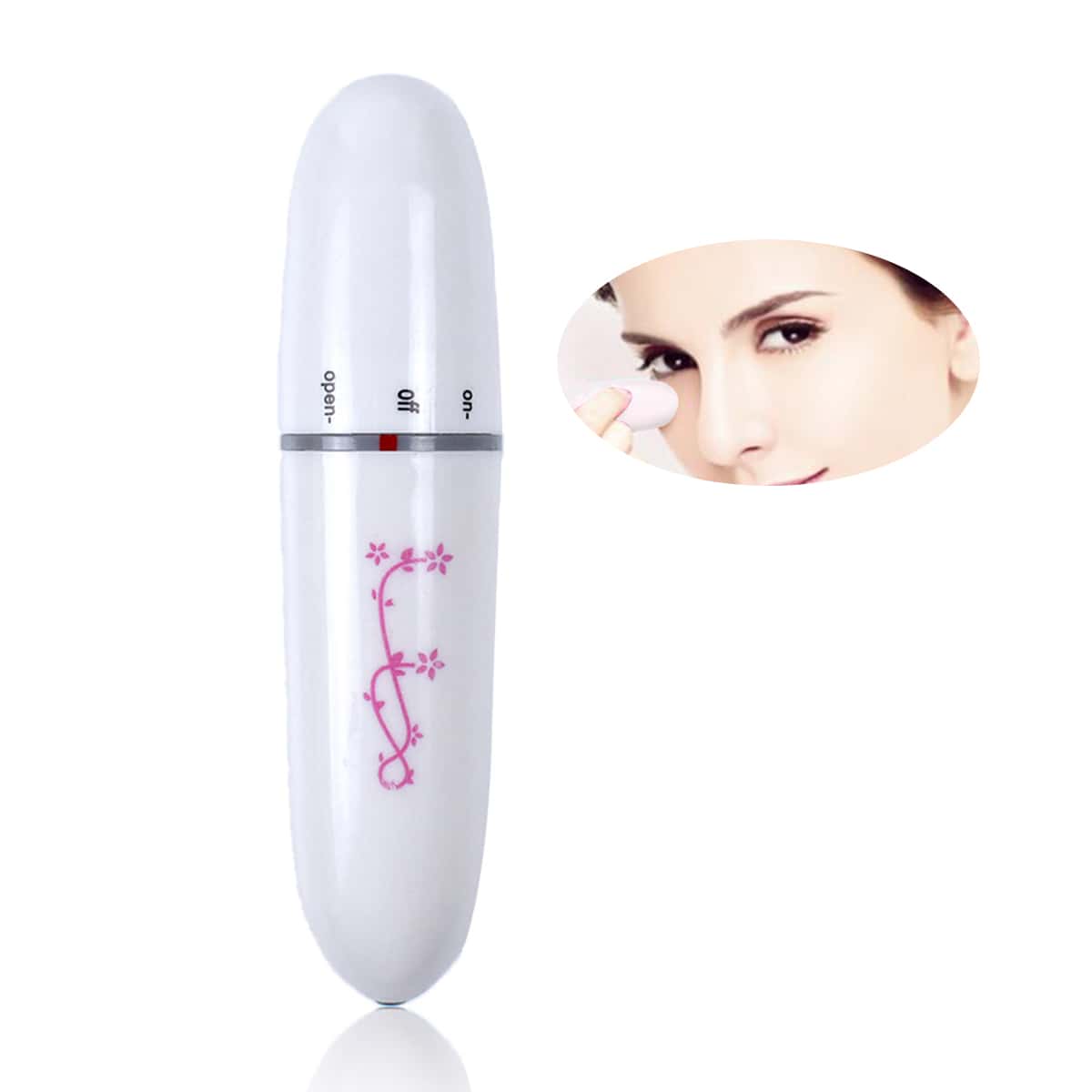 

Floral Pattern Eye Massager, White
