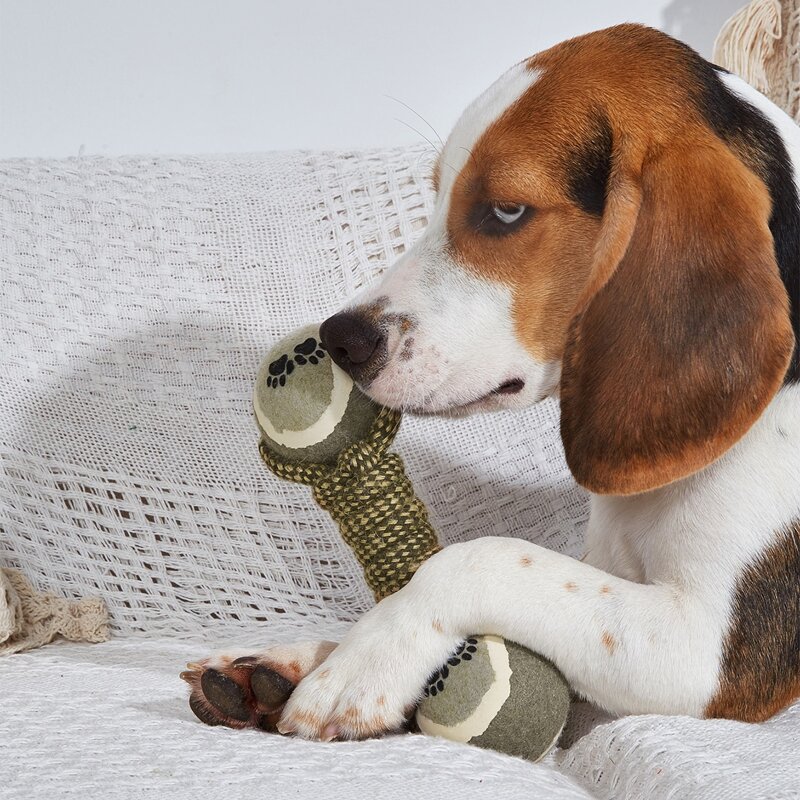 

Cotton Rope Design Dog Chew Toy, Grey