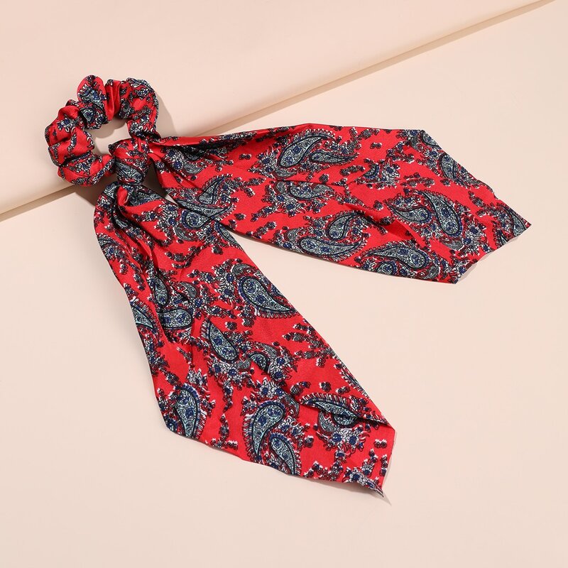 

1pc Paisley Scrunchie Scarf, Multicolor
