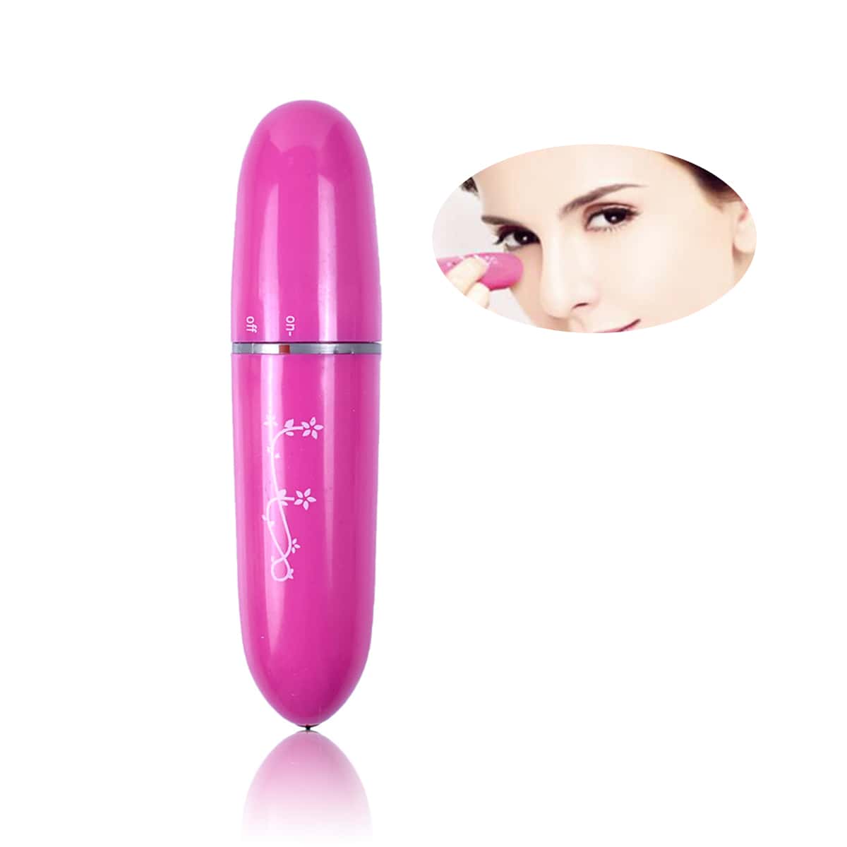 

Floral Pattern Eye Massager, Hot pink
