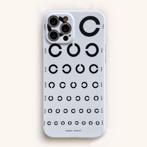 

Visual Acuity Chart iPhone Case, Black and white
