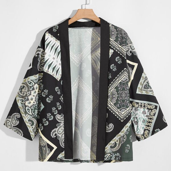 

Men Paisley And Scarf Print Shirt, Multicolor