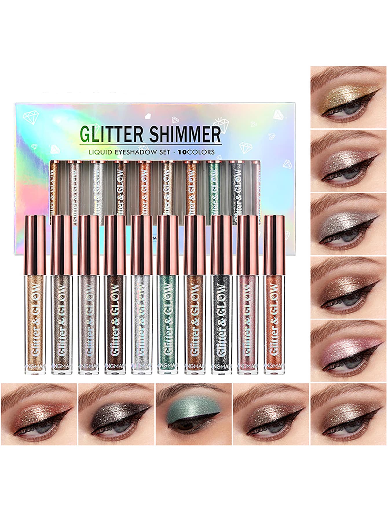 liquid glitter eyeshadow set