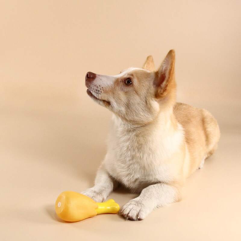 

Chicken Thighs Design Dog Sound Toy, Yellow