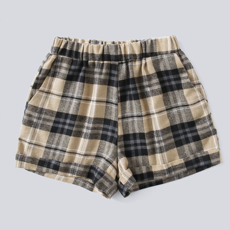 

Plaid Cuffes Shorts, Multicolor