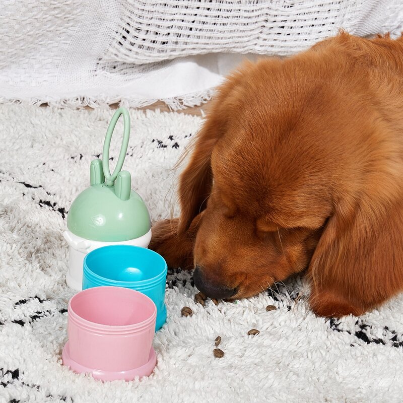 

1pc Random Color Three-layer Dog Food Can, Multicolor