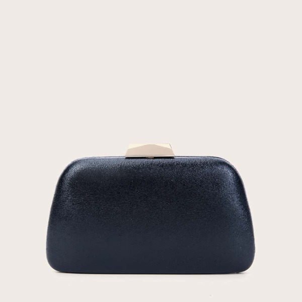 

Minimalist Box Clutch Bag, Black