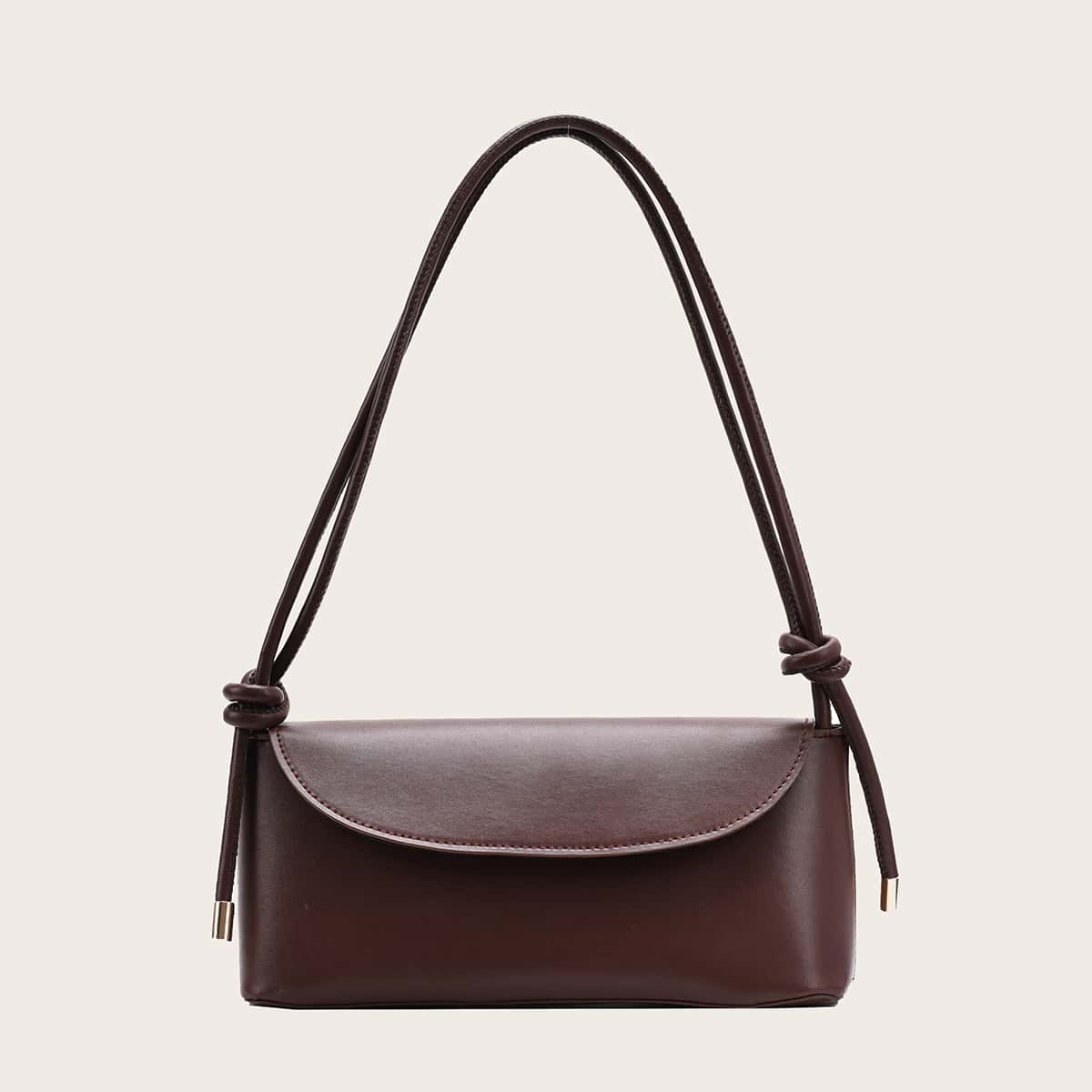 

Minimalist Baguette Bag, Chocolate brown