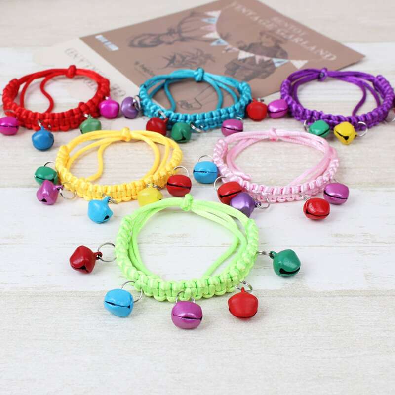 

1pc Random Bell Decor Cat Collar, Multicolor