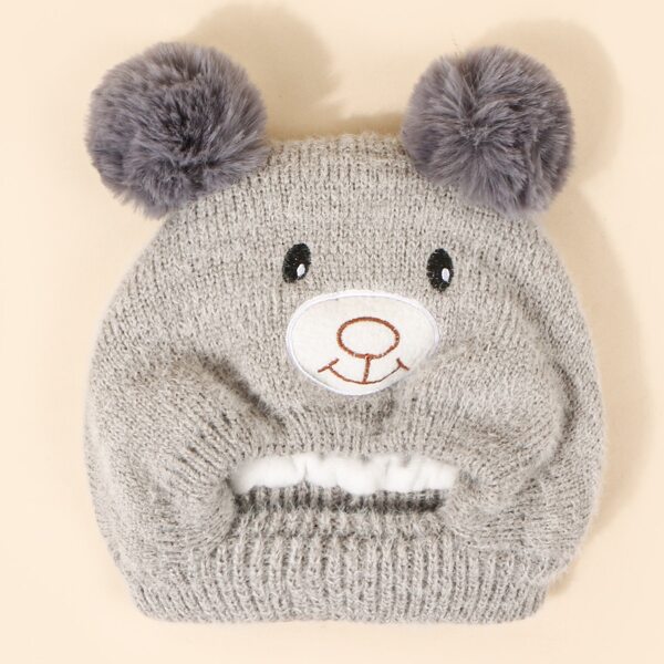 

Baby Cartoon Embroidery Hat, Grey