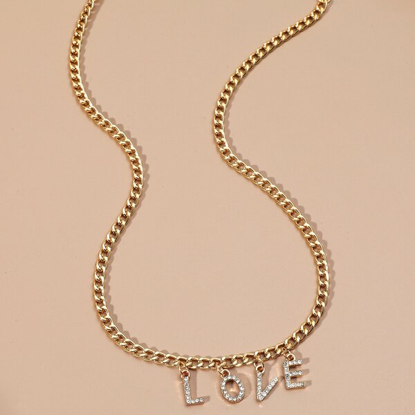 

Letter Pendant Necklace, Gold