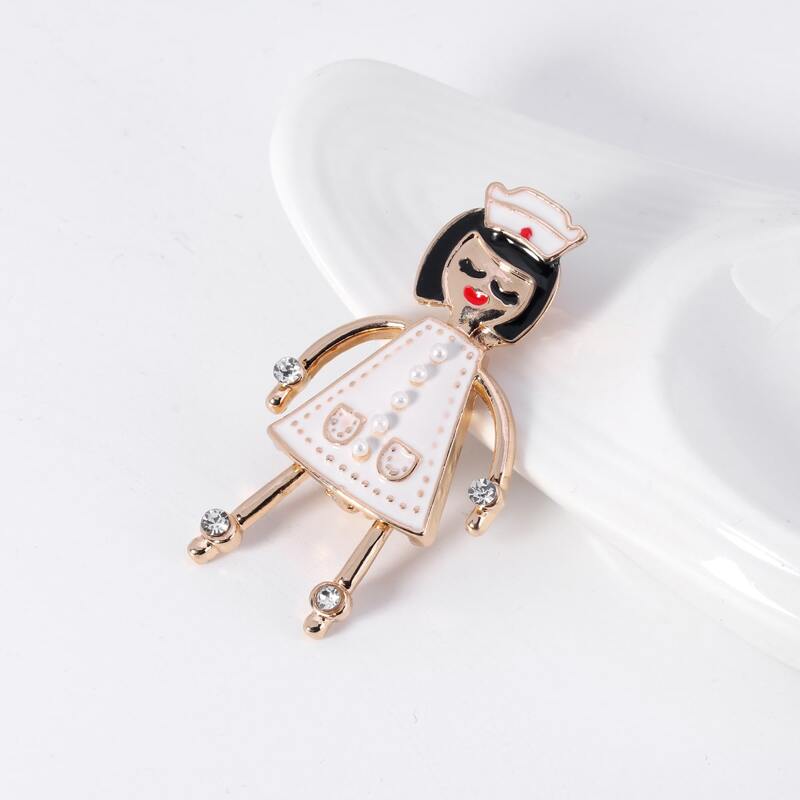 

1pc Cartoon Figure Brooch, Multicolor