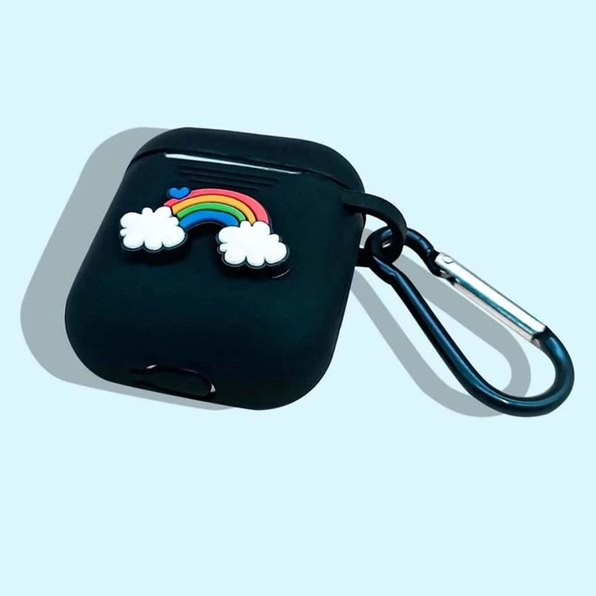 

Rainbow AirPods Case, Black