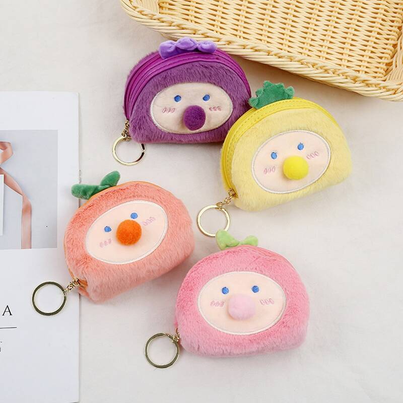 

1pc Random Cartoon Coin Purse Keychain, Multicolor