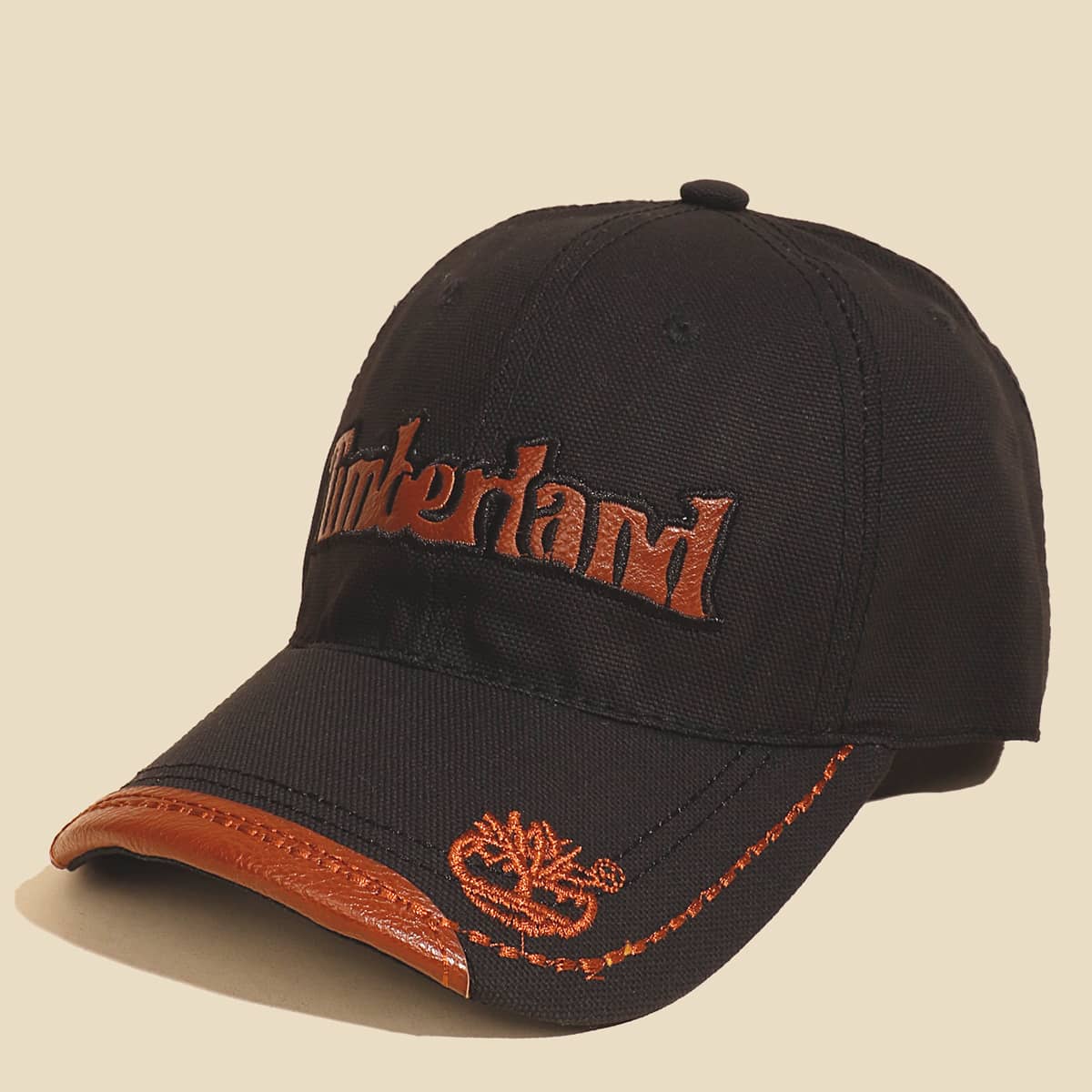 

Guys Embroidery Detail Baseball Cap, Black