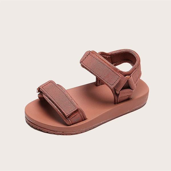 

Toddler Girls Velcro Strap Sport Sandals, Rusty rose