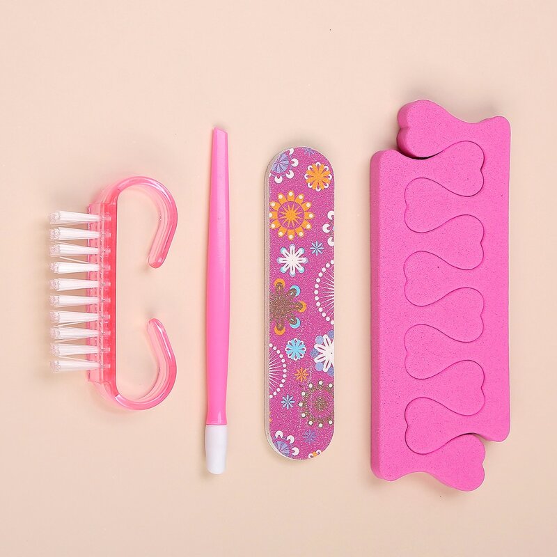 

6pcs Nail Tool Set, Pink