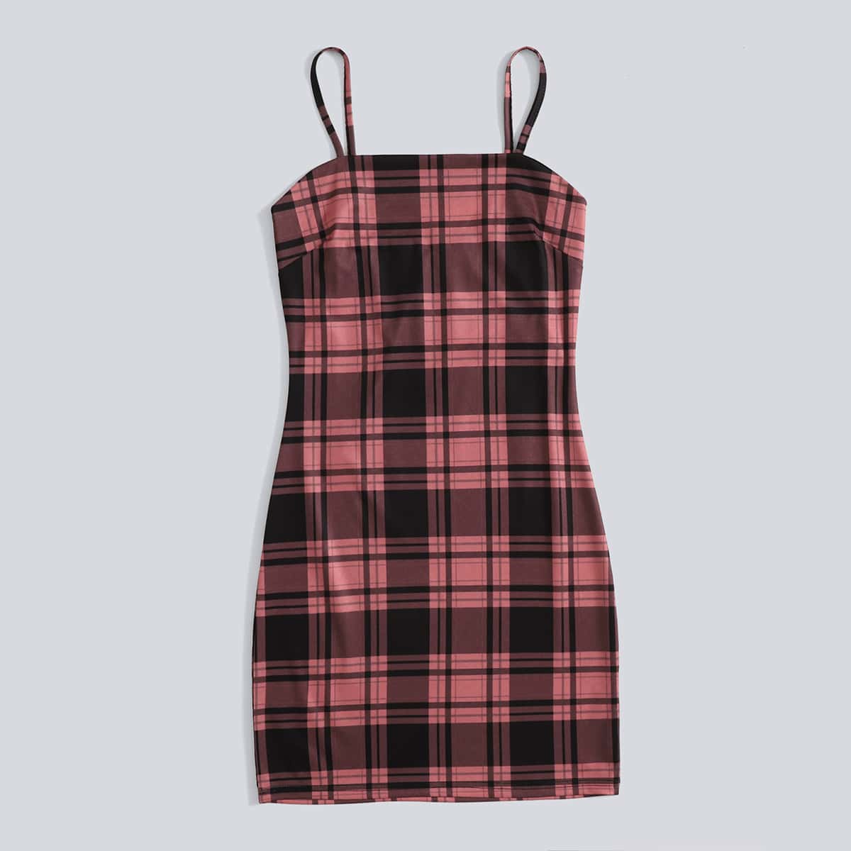 

Plaid Bodycon Dress, Multicolor