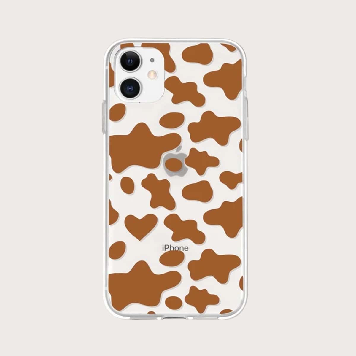 

Cow Print iPhone Case, Brown
