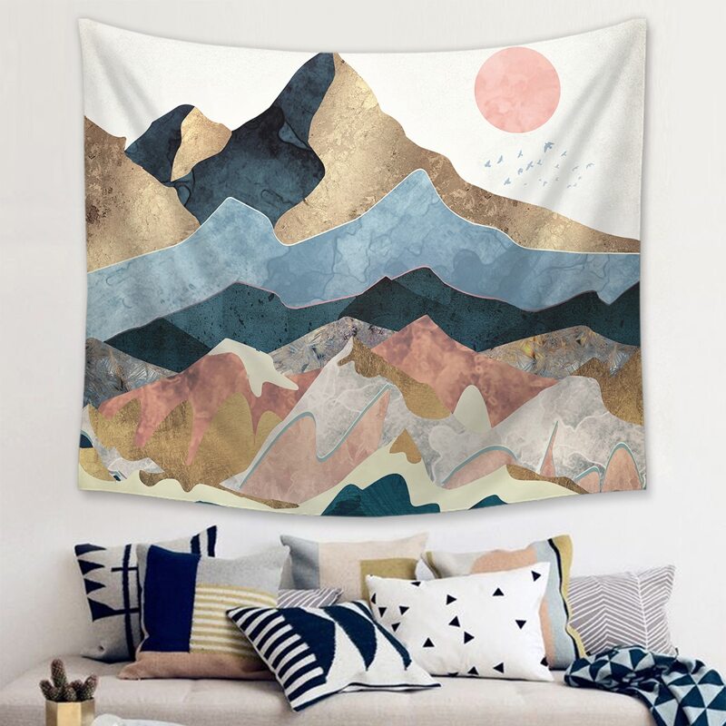 

Graphic Print Tapestry, Multicolor