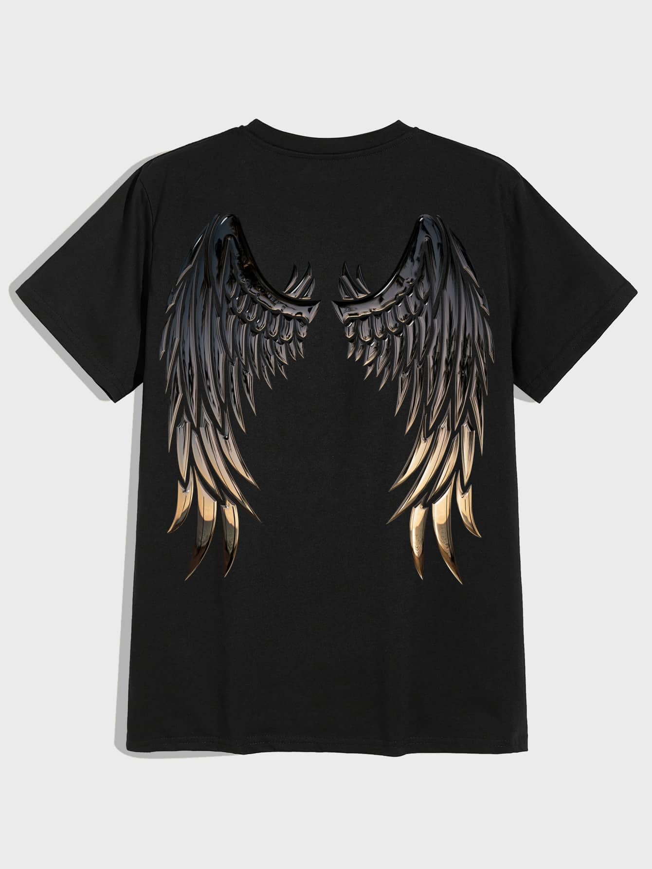 Manfinity LEGND Men Wing & Letter Graphic Tee - Black - View 1