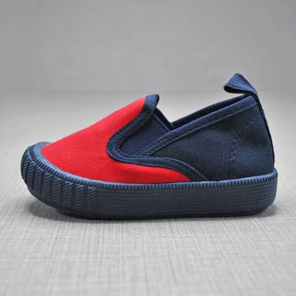 

Toddler Girls Two Tone Slip On Sneakers, Red