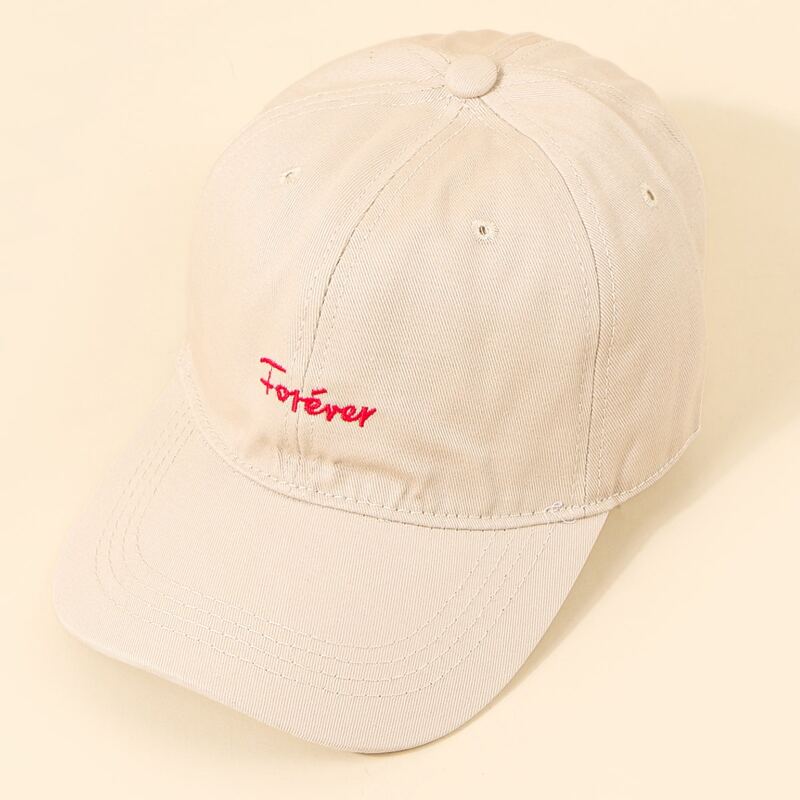 

Guys Letter Embroidery Baseball Cap, Beige