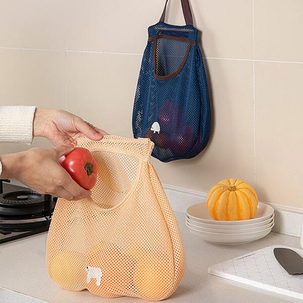 

1pc Random Color Vegetables Storage Bag, Multicolor