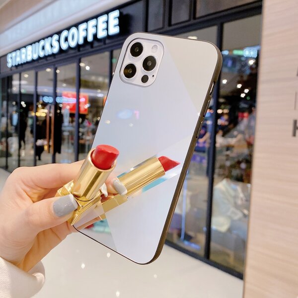 

Geometric Mirror iPhone Case, Silver