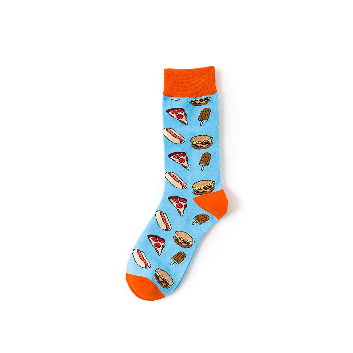 

Guys 1pair Food Crew Socks, Baby blue