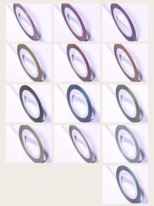 13rolls Nail Art Line Tape & 1pc Roller Box - Multicolor - View 5