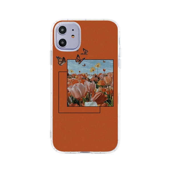 

Butterfly & Flower Pattern iPhone Case, Multicolor