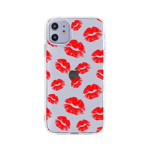 

Red Lip Clear iPhone Case