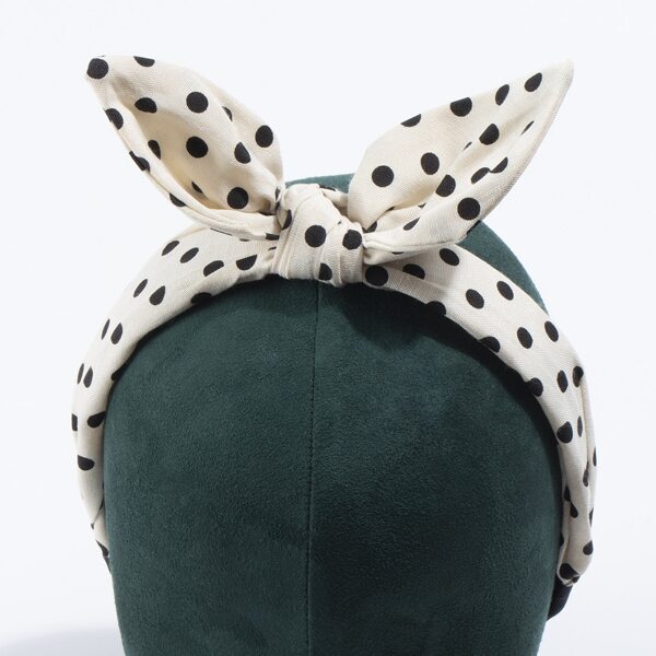 

Polka Dot Pattern Hair Hoop, Multicolor