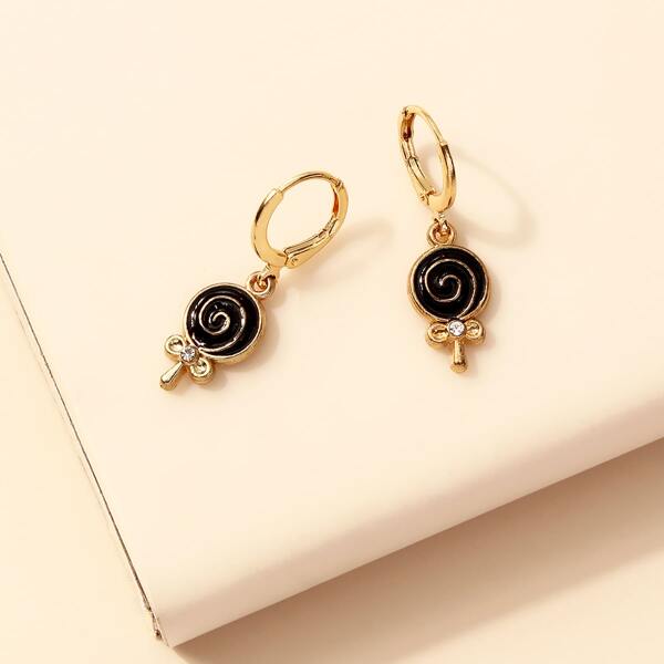 

Lollipop Charm Drop Earrings, Gold