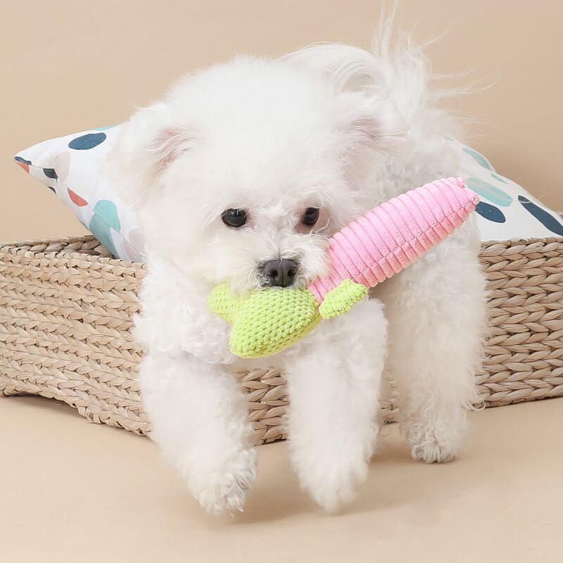

Cartoon Frog Design Pet Sound Toy, Green