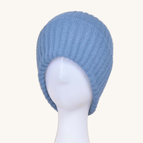 

Minimalist Plain Beanie, Baby blue