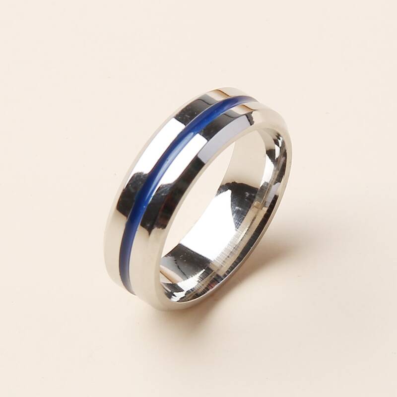

1pc Simple Ring, Silver