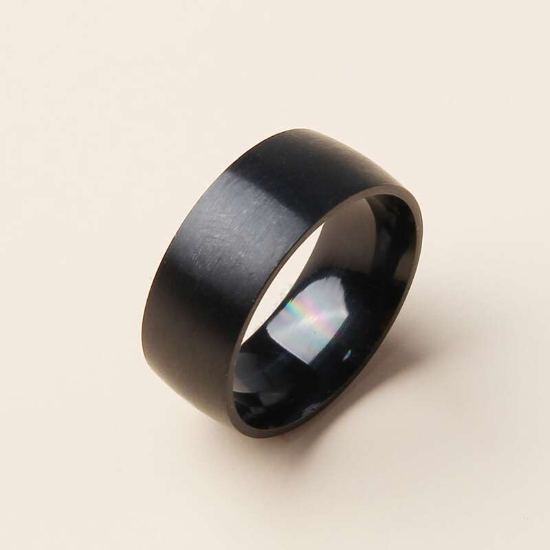 

1pc Minimalist Ring, Black