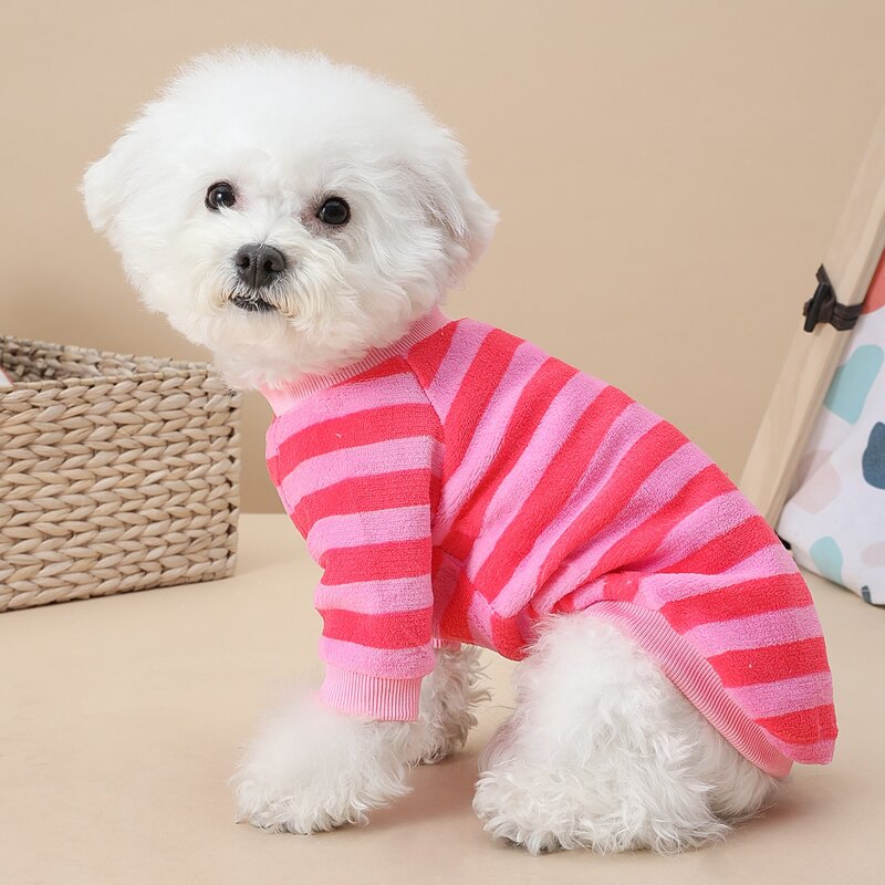 

Striped Pet Sweatshirt, Red