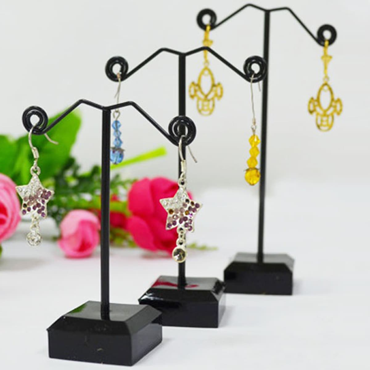 

3pcs Jewelry Display Rack, Black