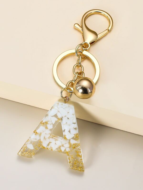 PATIKIL Initial lettersleutelhanger, letter A-Z sleutelhanger, initialen