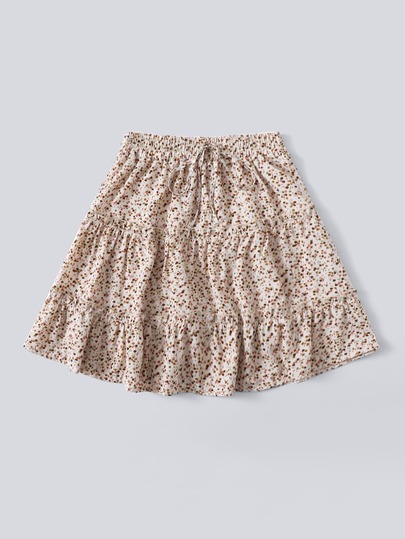 Ditsy Floral Tiered Skirt