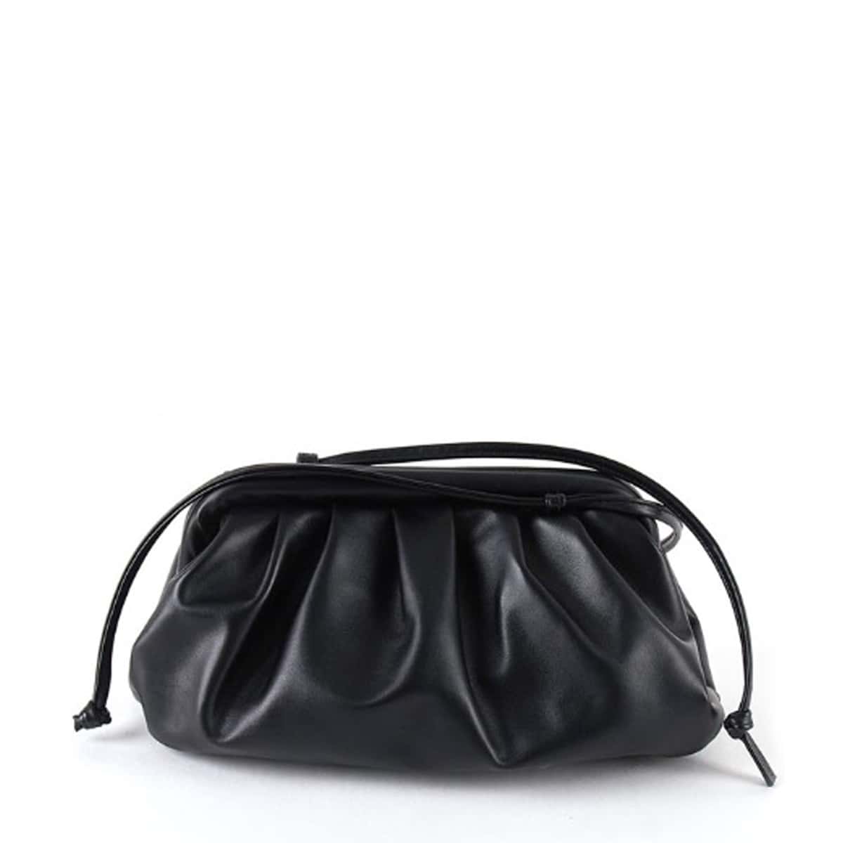 

Solid Ruched Bag, Black
