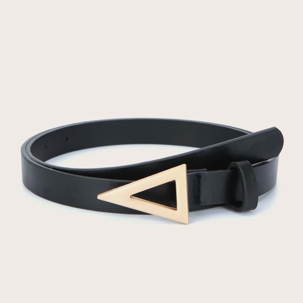 

Metal Buckle Belt, Black