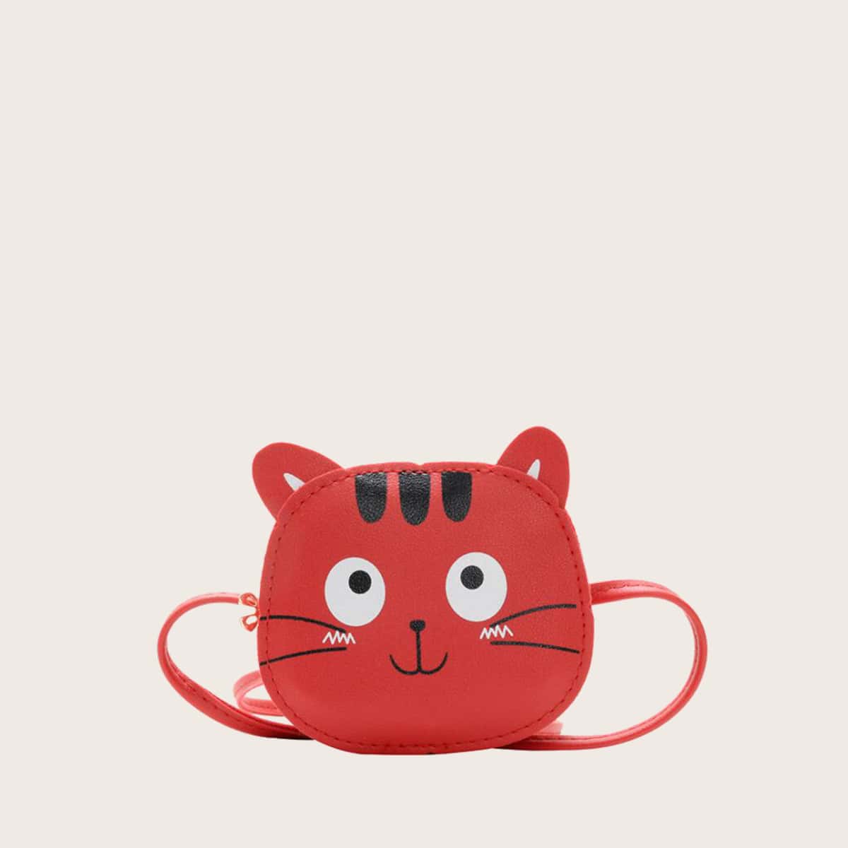 

Cartoon Crossbody Bag, Red