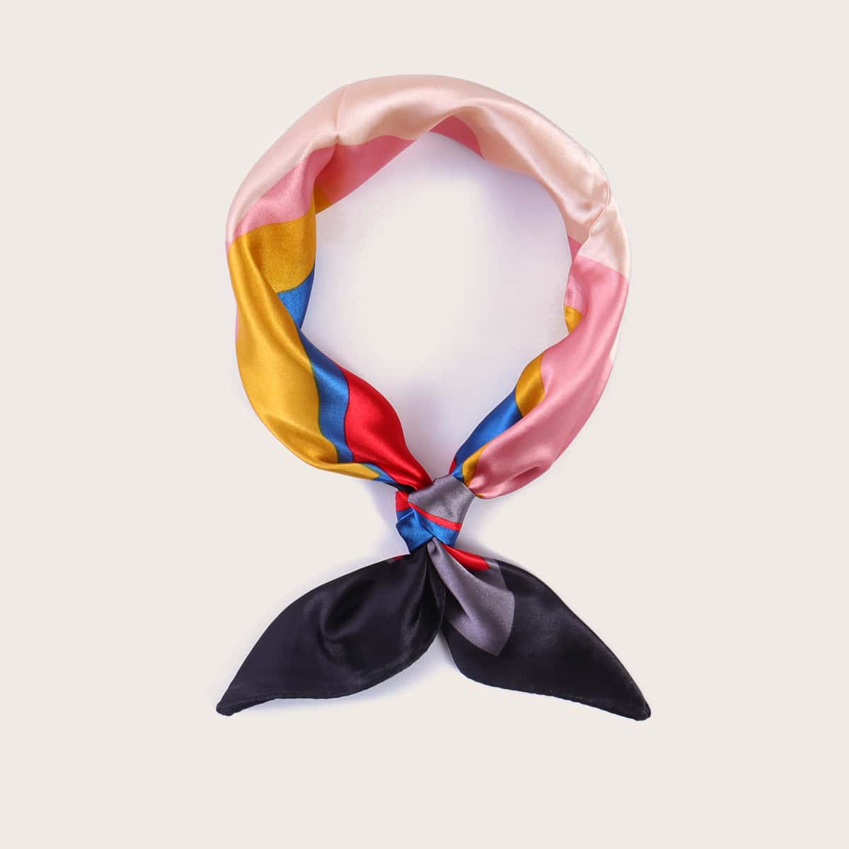 

Colorblock Pattern Bandana, Multicolor